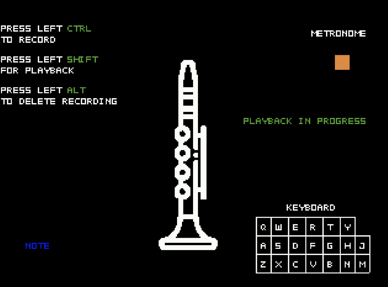 Figure 3. Playback and metronome in action.